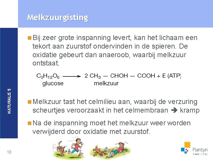 Melkzuurgisting zeer grote inspanning levert, kan het lichaam een tekort aan zuurstof ondervinden in