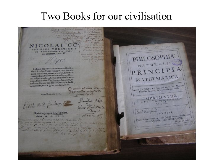 Two Books for our civilisation 