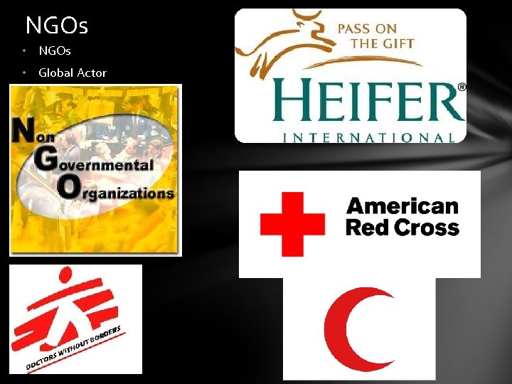 NGOs • Global Actor 