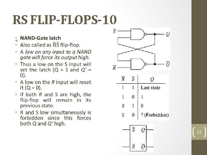 RS FLIP-FLOPS-10 • 97 
