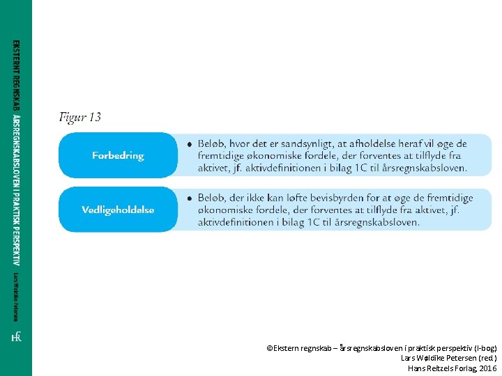 ©Ekstern regnskab – årsregnskabsloven i praktisk perspektiv (I-bog) Lars Wøldike Petersen (red. ) Hans