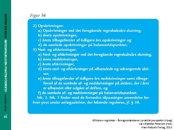 ©Ekstern regnskab – årsregnskabsloven i praktisk perspektiv (I-bog) Lars Wøldike Petersen (red. ) Hans