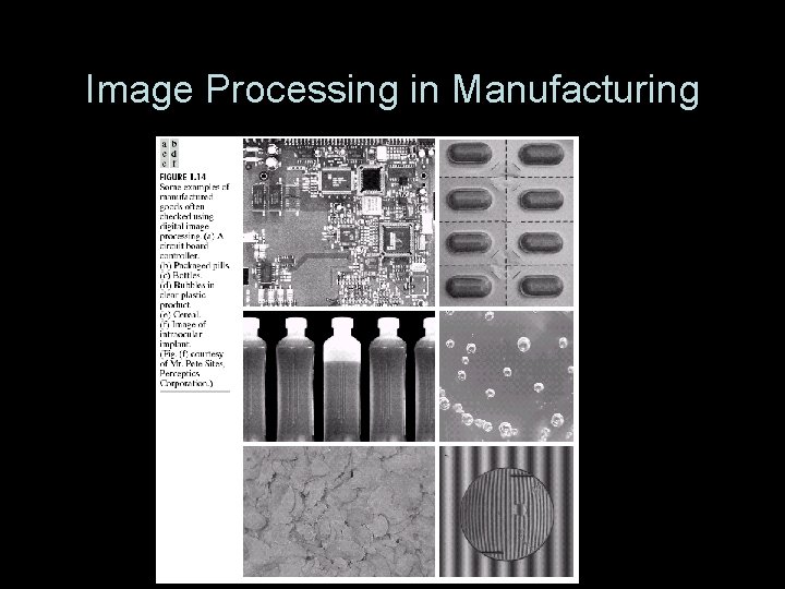 Image Processing in Manufacturing Digtial Image Processing, Spring 2006 6 