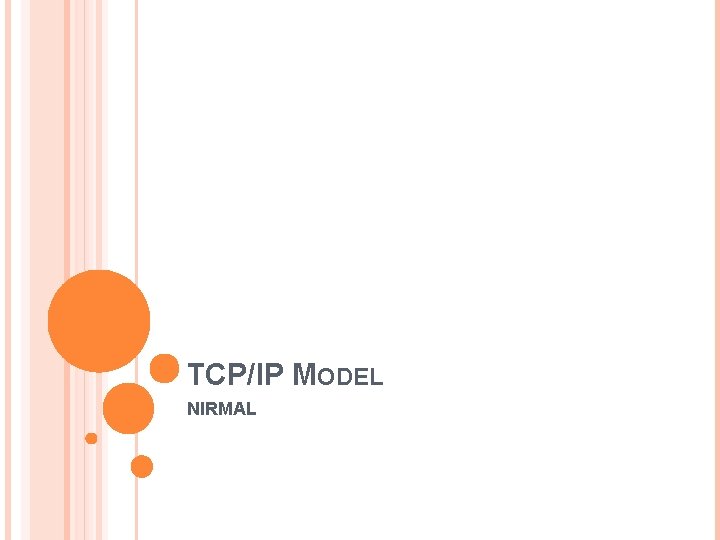 TCP/IP MODEL NIRMAL 
