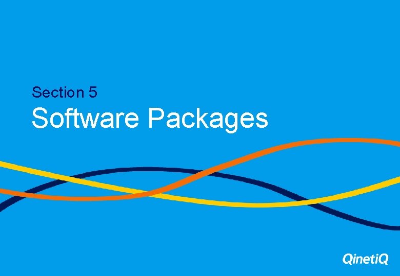 Section 5 Software Packages 