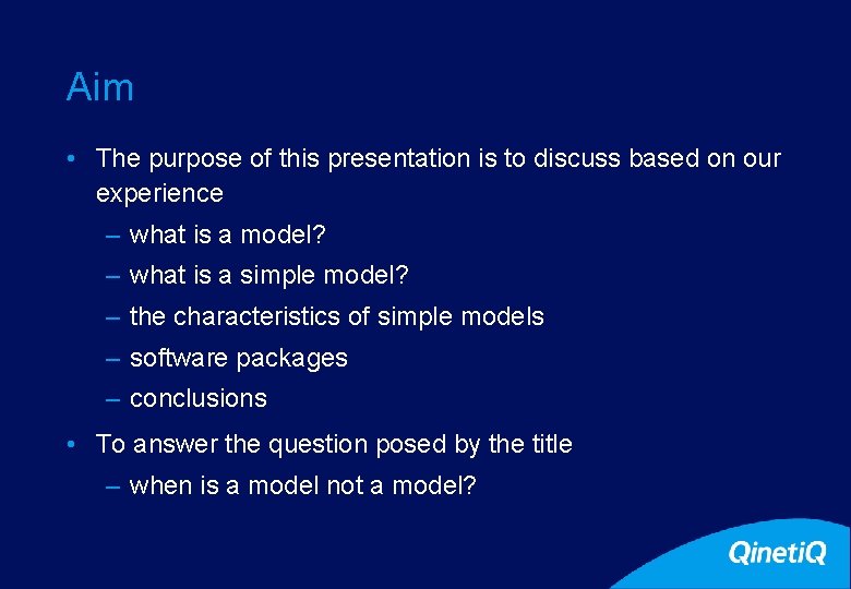 4 Aim • The purpose of this presentation is to discuss based on our