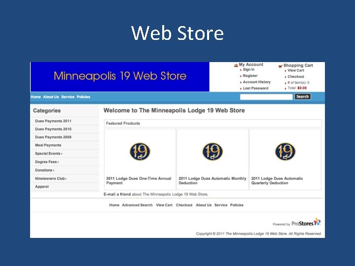 Web Store 