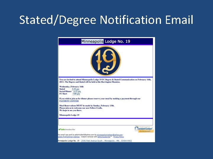 Stated/Degree Notification Email 