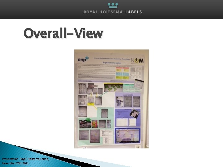 Overall-View Presentation Royal Hoitsema Labels, November 23 th 2011 