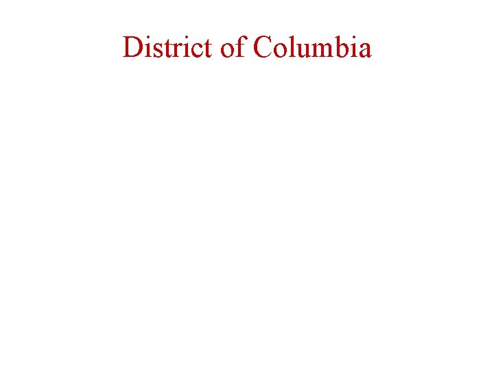 District of Columbia 