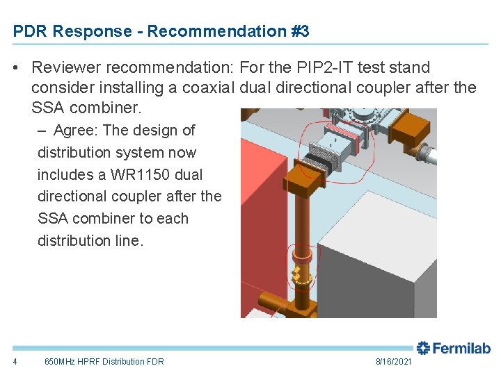 PDR Response - Recommendation #3 • Reviewer recommendation: For the PIP 2 -IT test