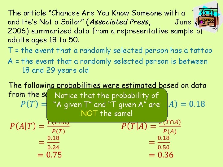 The article “Chances Are You Know Someone with a Tattoo, and He’s Not a