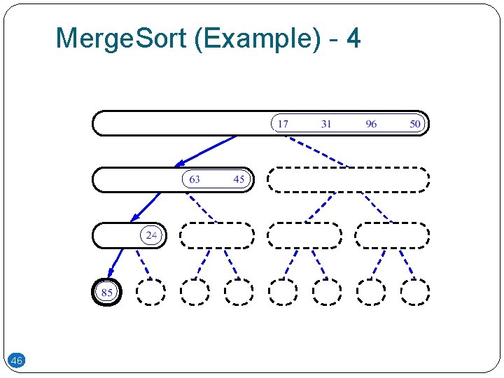 Merge. Sort (Example) - 4 46 Merge. Sort (Example) - 4 46