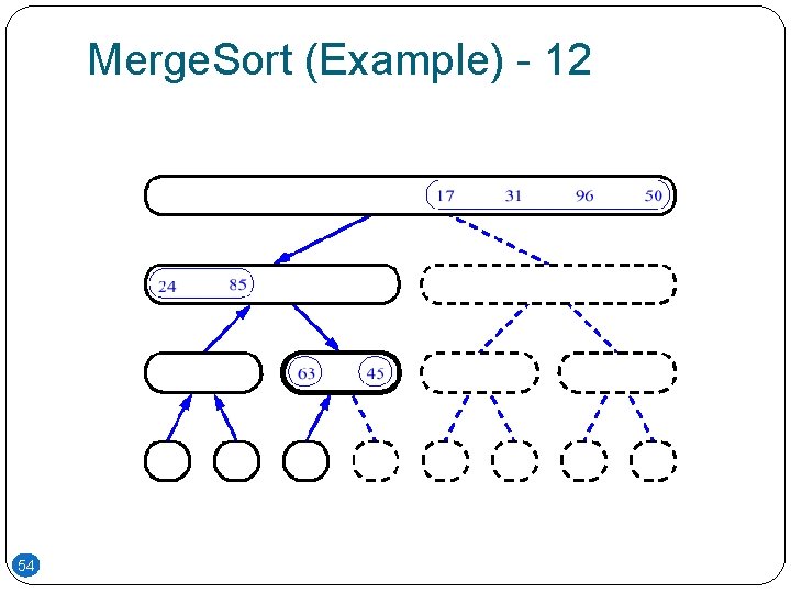 Merge. Sort (Example) - 12 54 Merge. Sort (Example) - 12 54