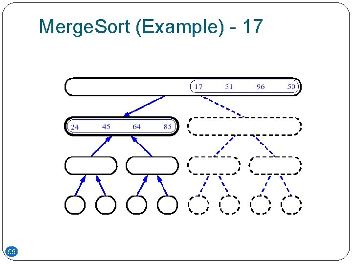 Merge. Sort (Example) - 17 59 Merge. Sort (Example) - 17 59