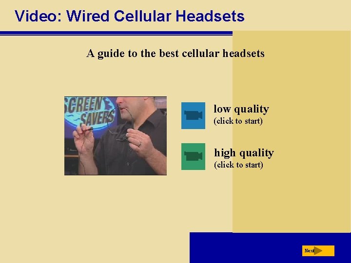 Video: Wired Cellular Headsets A guide to the best cellular headsets low quality (click