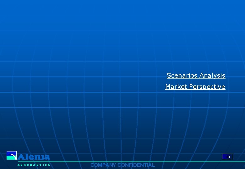 Scenarios Analysis Market Perspective 31 AERONAUTICA COMPANY CONFIDENTIAL 