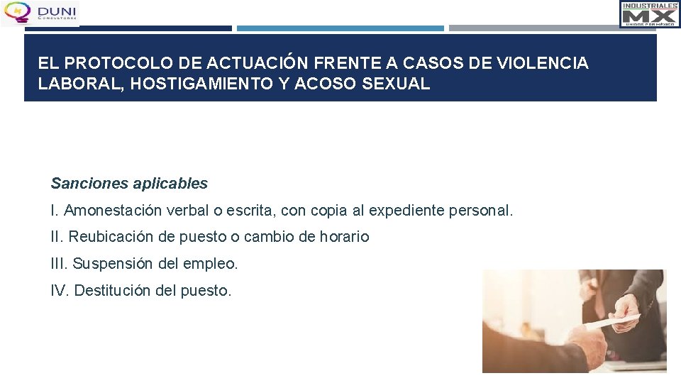 EL PROTOCOLO DE ACTUACIÓN FRENTE A CASOS DE VIOLENCIA LABORAL, HOSTIGAMIENTO Y ACOSO SEXUAL