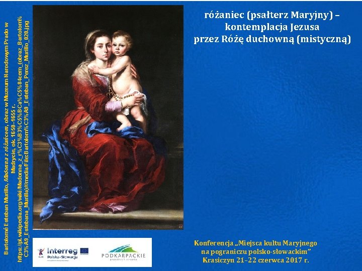 Bartolomé Esteban Murillo, Madonna z różańcem, obraz w Muzeum Narodowym Prado w Madrycie, ok.