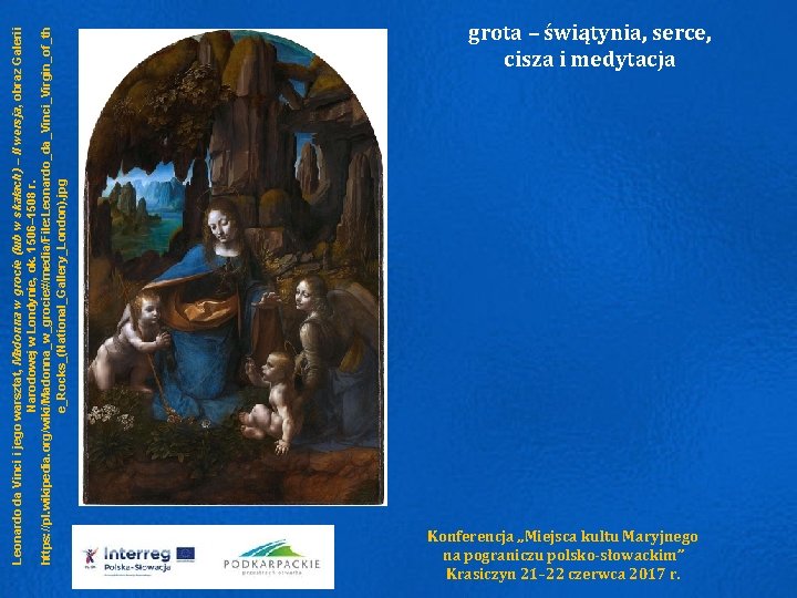 Leonardo da Vinci i jego warsztat, Madonna w grocie (lub w skałach) – II