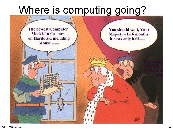 Where is computing going? ECA H. Corporaal 18 