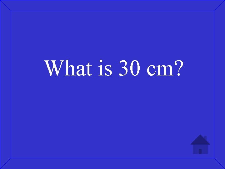 What is 30 cm? 