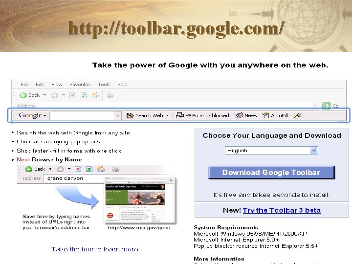 http: //toolbar. google. com/ March 25, 2005 Copyright 2005 Pao-Nuan Hsieh. All rights reserved.