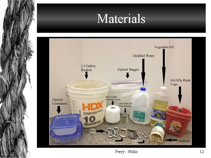 Materials Perry - Wilks 12 