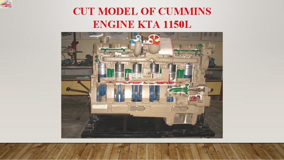 CUT MODEL OF CUMMINS ENGINE KTA 1150 L 