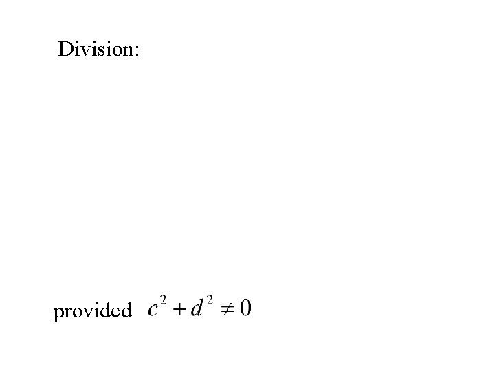 Division: provided 