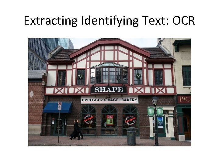Extracting Identifying Text: OCR 