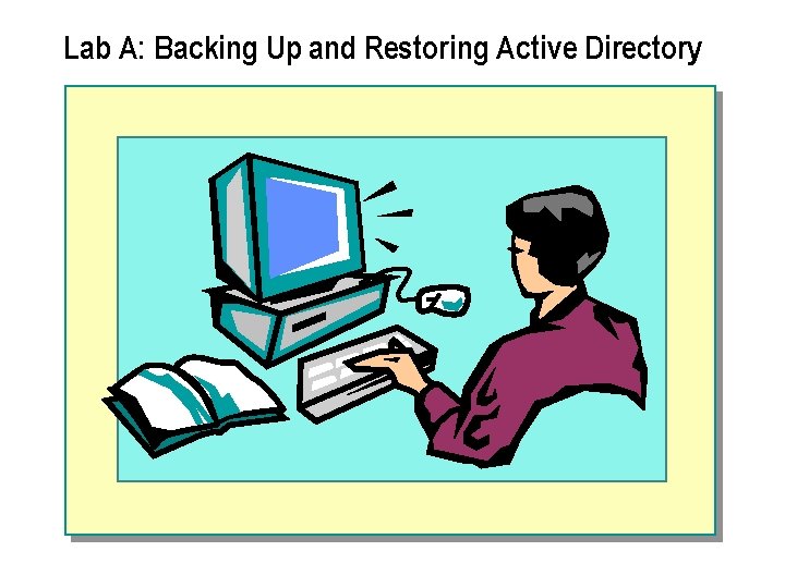 Lab A: Backing Up and Restoring Active Directory 