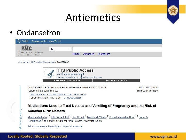 Antiemetics • Ondansetron 