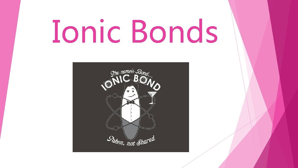 Ionic Bonds 