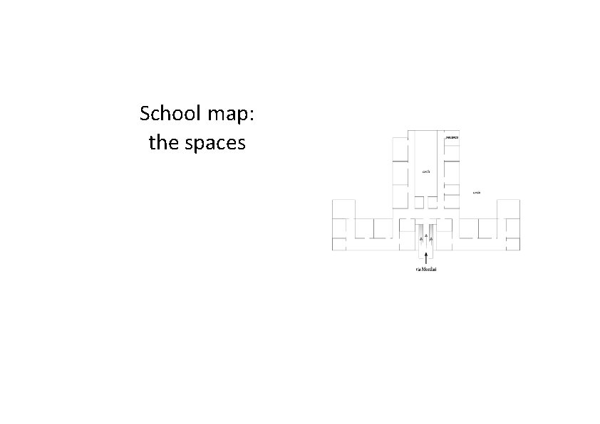 School map: the spaces 