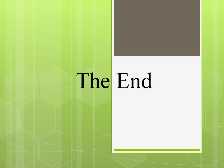 The End 