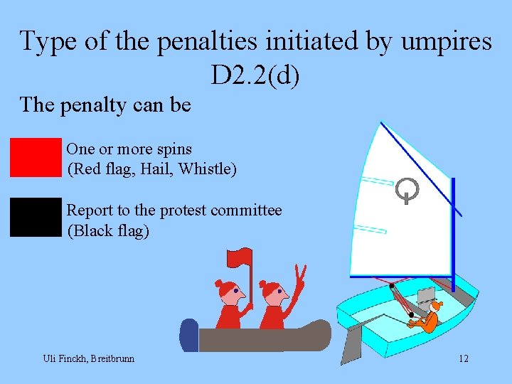 Type of the penalties initiated by umpires D 2. 2(d) The penalty can be