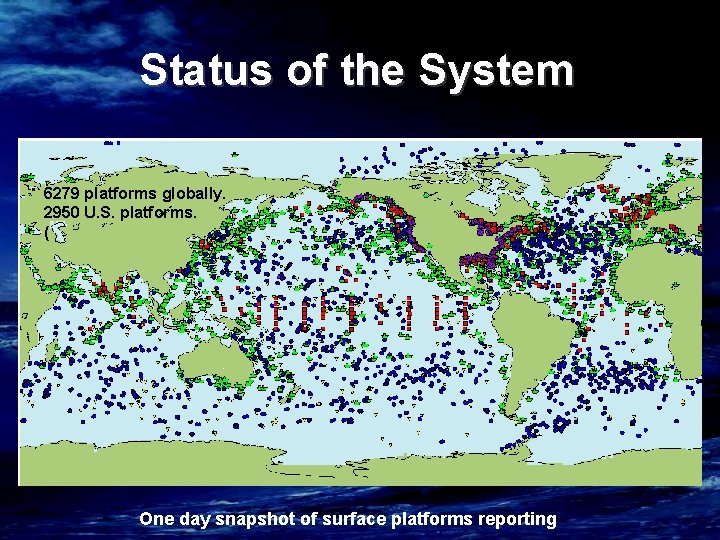 Status of the System 6279 platforms globally. 2950 U. S. platforms. ( One day