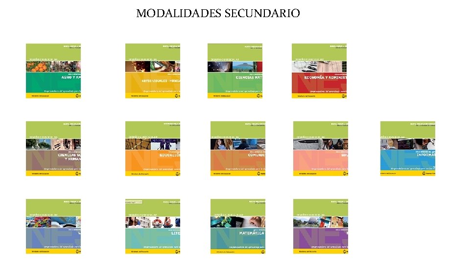 MODALIDADES SECUNDARIO 