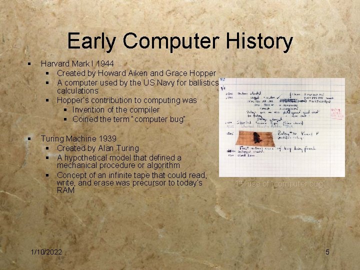 Early Computer History § Harvard Mark I 1944 § Created by Howard Aiken and