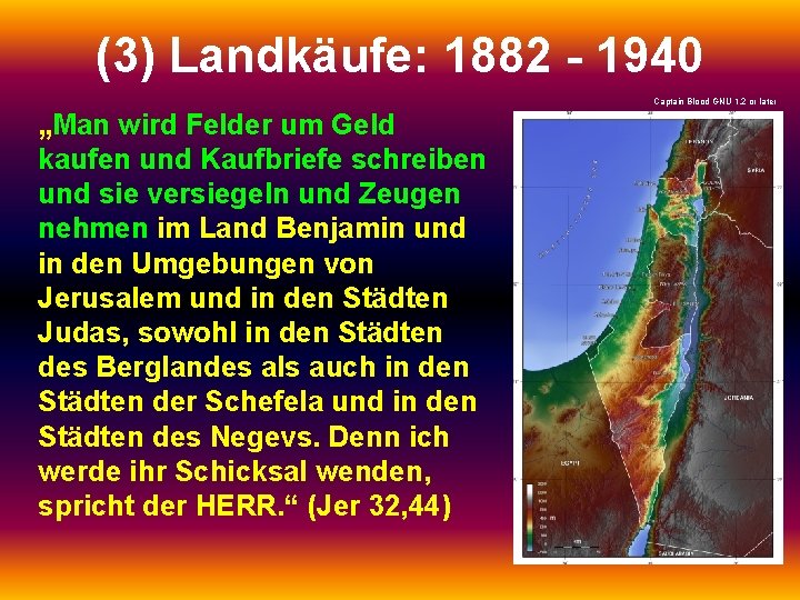 (3) Landkäufe: 1882 - 1940 Captain Blood GNU 1. 2 or later „Man wird