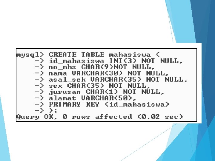 DATA DEFINITION LANGUAGE DDL UNIVERSITAS BINA DARMA 2013