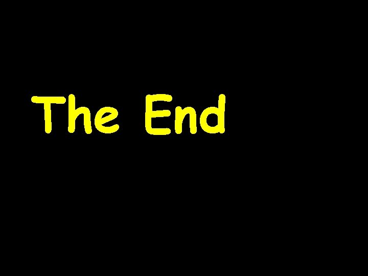 The End 