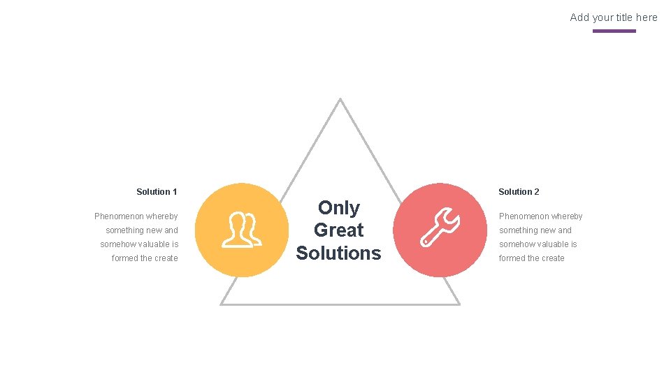 Add your title here Solution 1 Phenomenon whereby something new and somehow valuable is
