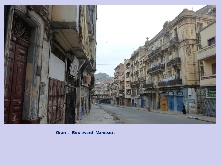 Oran : Boulevard Marceau. 