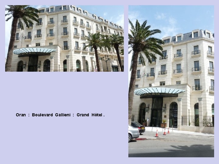 Oran : Boulevard Gallieni : Grand Hôtel. 