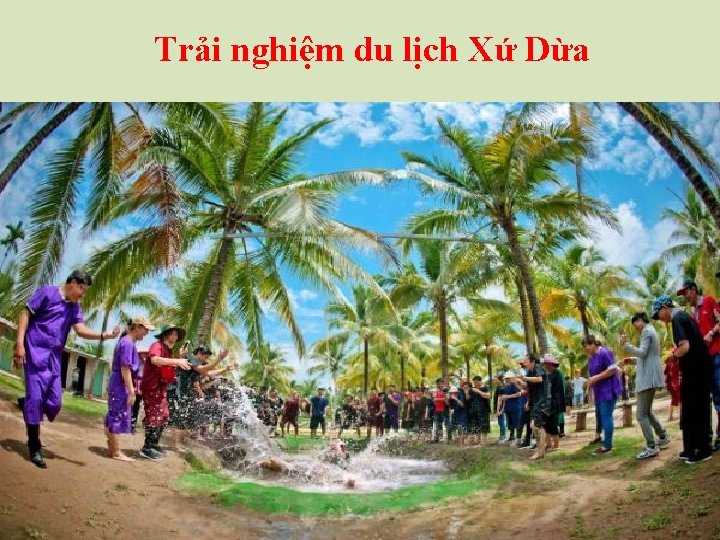 Trải nghiệm du lịch Xứ Dừa 