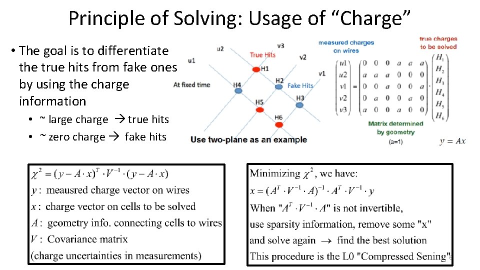 Principle of Solving: Usage of “Charge” • The goal is to differentiate the true