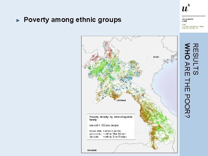 ► Poverty among ethnic groups RESULTS WHO ARE THE POOR? 