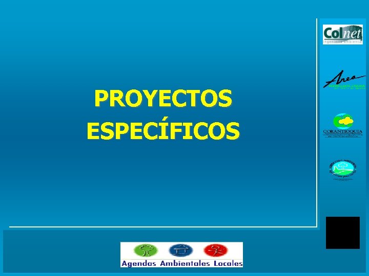 PROYECTOS ESPECÍFICOS 